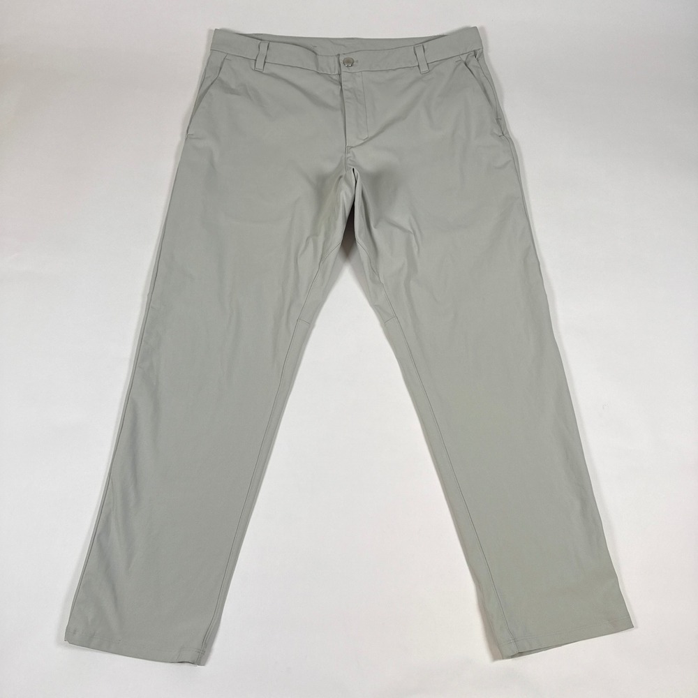 Lululemon Pants Mens 36 Grey Commission Classic Fit Warpstreme Golf Chino m5aews